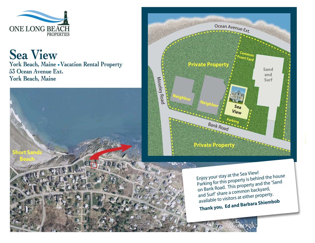 One Long Beach Properties - Oceanfront Vacation Rentals Map